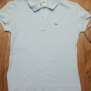 Lacoste light blue polo